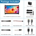 thumbnail image 3 of HOWENS 7 Inch Portable Monitor 1024x600 IPS HDMI Small Display 800:1 60Hz for Raspberry Pi 5 4B 3B DIY Electronics Project Smart Home Dashboard Media Center Second Screen, 3 of 7