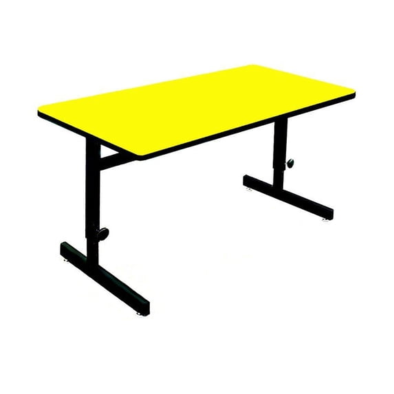 Correll Adjustable Height Computer Station Office Table 24-in 60-in