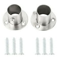 thumbnail image 4 of Unique Bargains Stainless Steel Cabinet Closet Rod Bracket Holder Flange Socket 22mm Dia 2 Pcs, 4 of 6