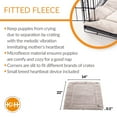 thumbnail image 3 of K&H Pet Products Mother’s Heartbeat Puppy Crate Pad Gray Fleece Small breed beat 14 X 22 Inches, 3 of 10