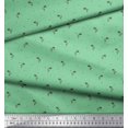 thumbnail image 3 of Soimoi Green Poly Georgette Fabric Paddy & Dots Print Fabric by the Yard 42 Inch Wide, 3 of 3