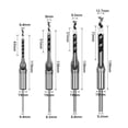 thumbnail image 3 of 4 Pcs Square Hole Drill Bits for Wood, Woodworking Hole Saw Mortising Chisel Drill Bits, 3 of 7