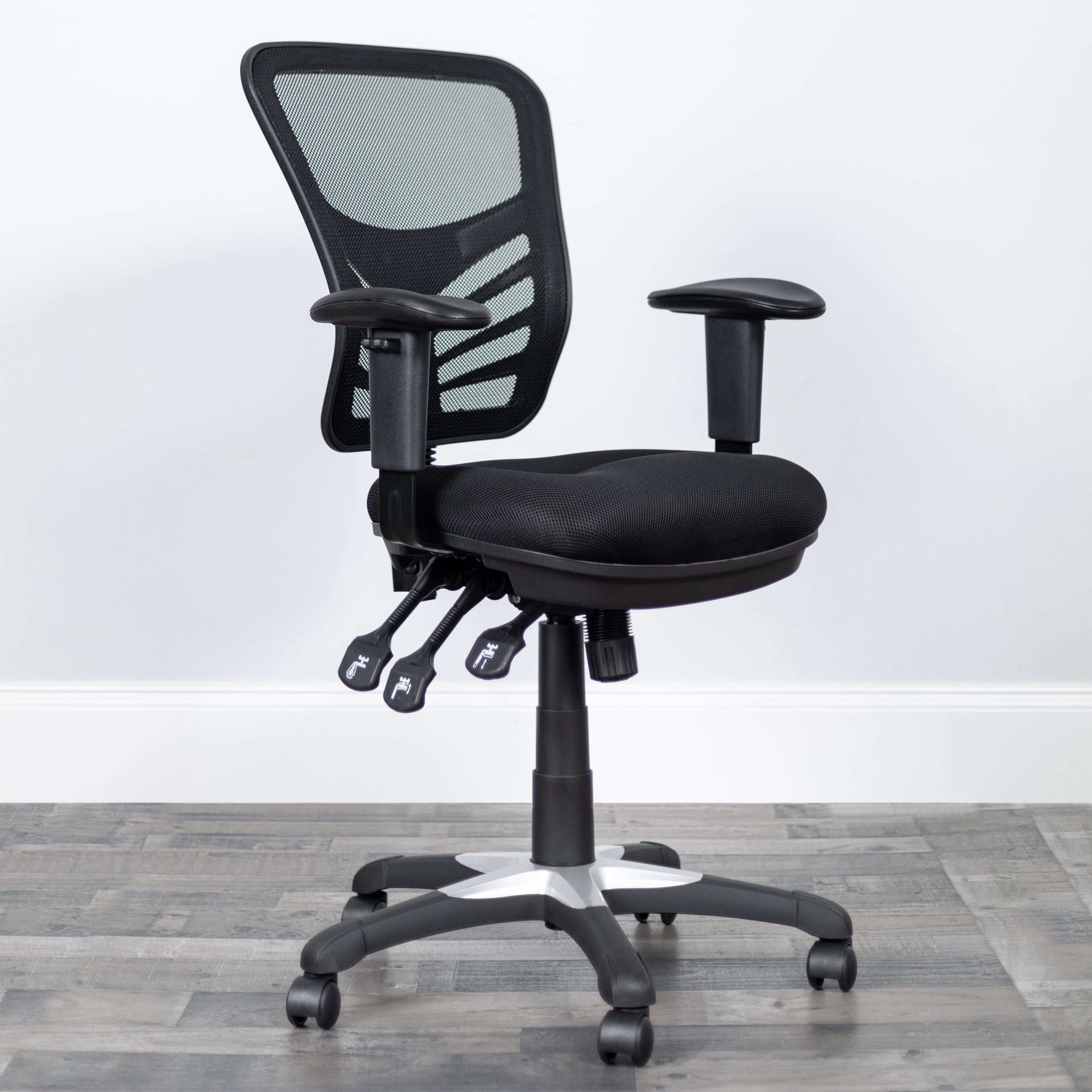 Flash Furniture Mid Back Mesh Office Chair With Triple Paddle