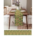thumbnail image 6 of Palm Tree Tropical Burlap Cotton Table Runner 13x48 Inches Long, Pink Summer Green Botanical Farmhouse Table Runners, Outdoor Dining Tablecloths Decor for Baby Shower/Party/Wedding, 6 of 6