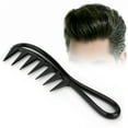 thumbnail image 3 of FAGINEY Professional Curly Hair Comb Wide Teeth Comb Barber For Home, 3 of 8