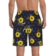 thumbnail image 3 of Naloa Sunflowers Men's Beach Shorts, Surfing shorts, Swim trunks, Quick Dry Swim Trunks for Surfing Beach Fun - 3X-Large, 3 of 9