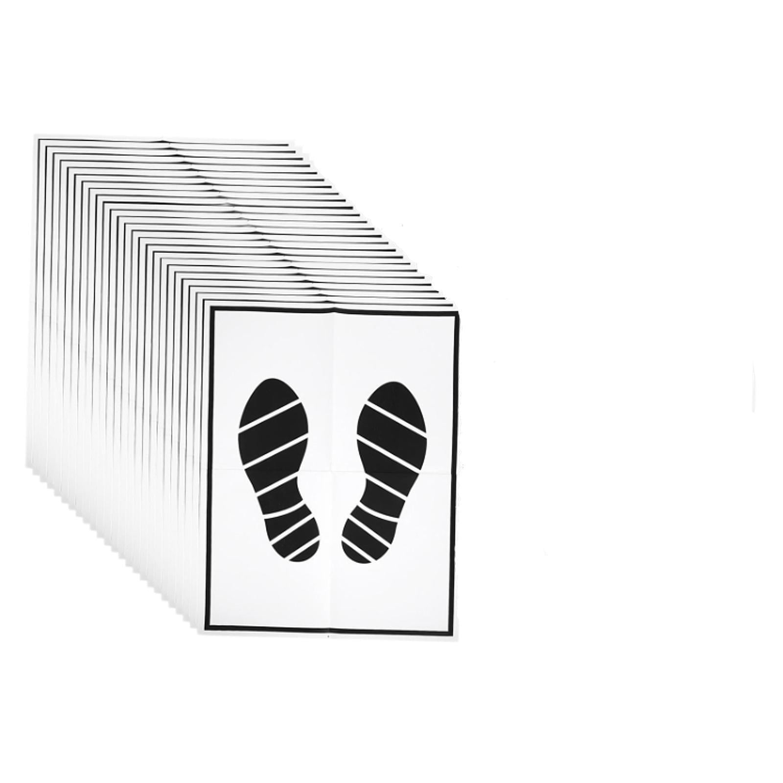 funtasica 25 Pieces Auto Foot Pads Disposable Auto Interior Accessories Portable Paper Vehicle Foot Pads for Car School