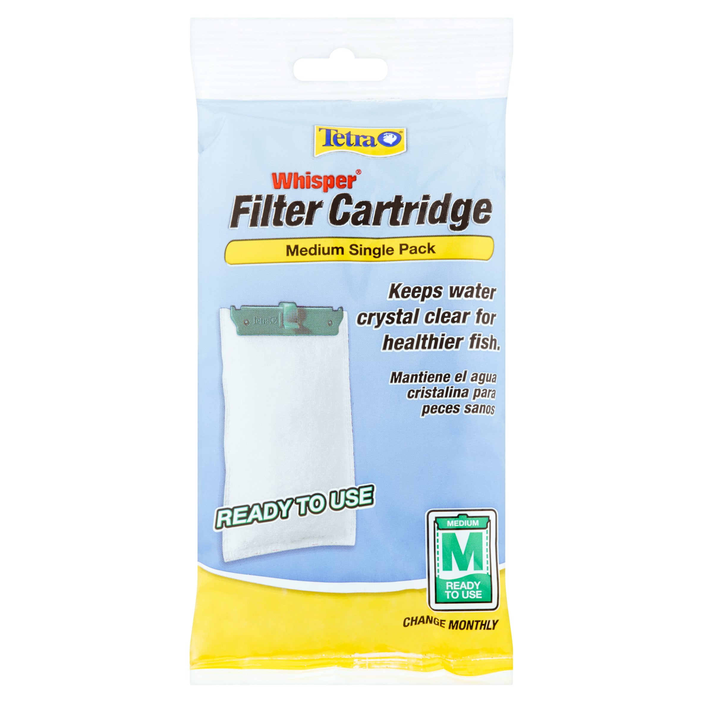 Tetra Whisper Filter Cartridge Medium, Ready To Use (3) Single Count