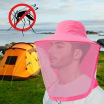 Mosquito Net Hat, Sun Protection Hat with Foldable Mesh for Outdoor Activities, Hiking, Camping, Fishing, Adjustable, Breathable, for Gardening and Hunting