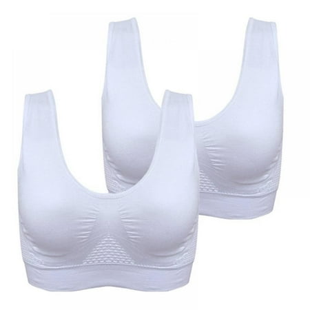 

Full Cup Bra Sports Bra U-shaped Bra Summer Cool Bra Women Athletic Underwear Fitness Vest Bra Seamless Padded Bra Wire Free Bra 3pcs