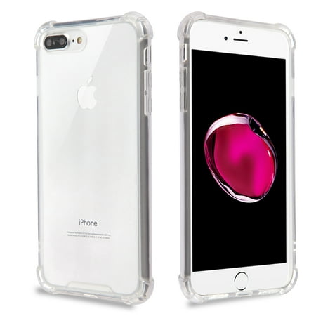 Apple iPhone 6 /6S PLUS Phone Case Clear Shockproof Hybrid Bumper Gummy Rubber Silicone Gel Shock Absorption Cover Highly Transparent Clear Phone Case Cover for Apple iPhone 6S Plus, iPhone 6