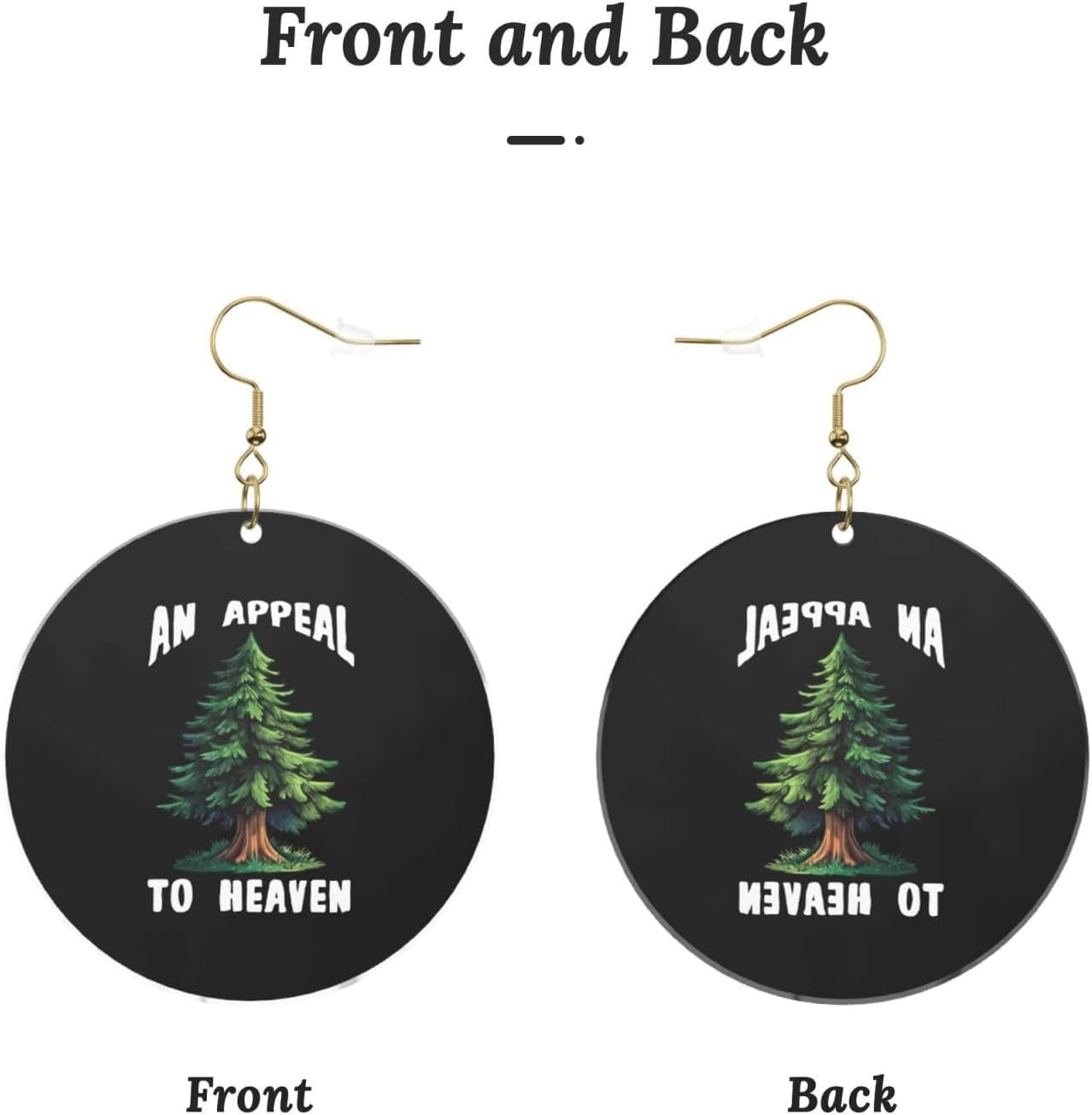 An Appeal Premium To Heaven Sophisticated Round Acrylic Earrings Lightweight Adjustable For All Occasions[v051]