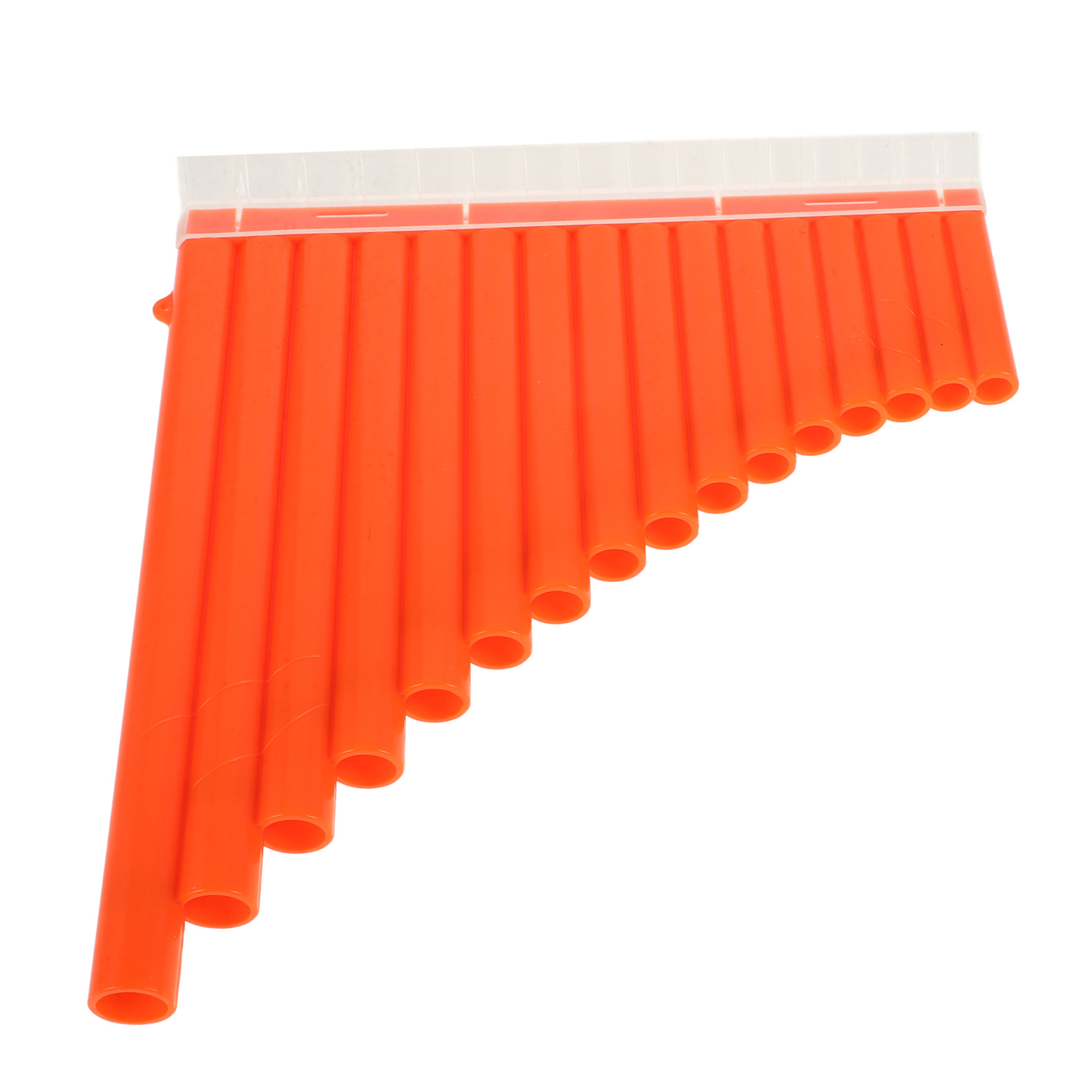DEEPCRAFF Wooden 16 Pan Flute Key of C with Music Book and Storage Bag for Beginner Players Orange