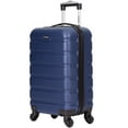 thumbnail image 7 of Wrangler 20-inch Carry-On Rolling Hard Side Spinner Luggage - Navy, 7 of 7