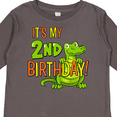 thumbnail image 4 of Inktastic It's My 2nd Birthday with Cute Green Alligator Boys or Girls Long Sleeve Toddler T-Shirt, 4 of 5