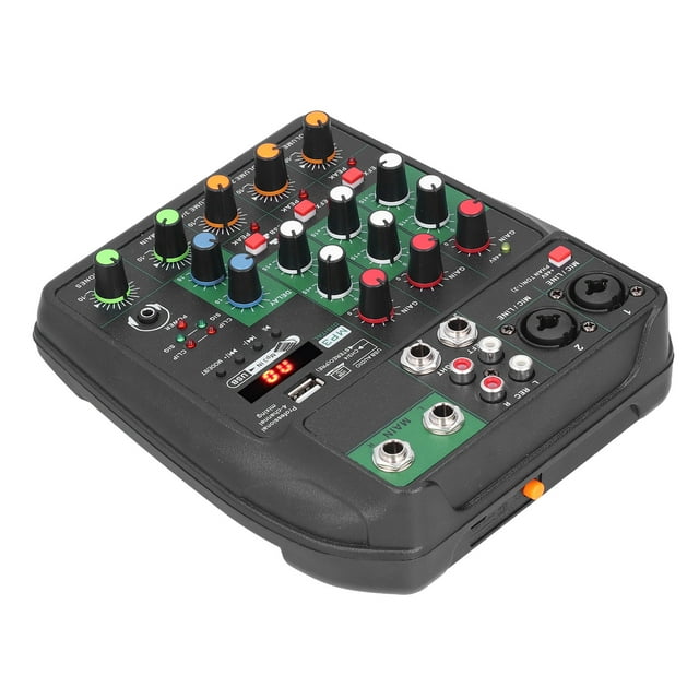DJ Console Mixer, Wireless Mini Audio Mixer ABS Compatible For Entertainment Venues For DJ For Singing Halls For Music Lovers For Recording Studios