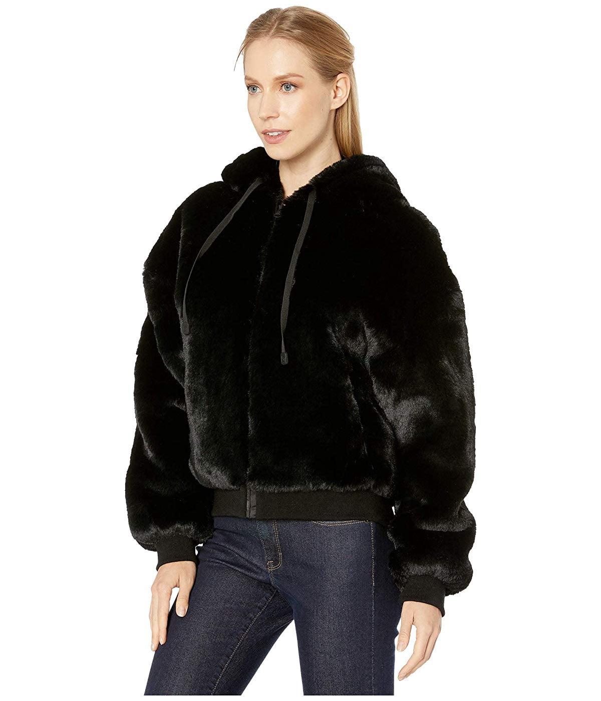 Blanc Noir Cozy Sherpa Hoodie Black 