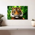 thumbnail image 2 of Elephant Stock Sumatran Tiger Gaze Wall Art - Horizontal Canvas Wall Art - Living Room Wall Decor - Animal Canvas - Green And Brown Decor - 12" x 8", 2 of 8