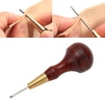 thumbnail image 4 of Leather Stitching Awl, Rhombus Leather Awl Tool DIY Rosewood Handle 3mm  for Stitching, 4 of 8