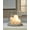 Beige, variant on Signature Design by Ashley Saskia Marble Candle Holder, Clear Glass with Black Marble Base
