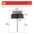 thumbnail image 3 of Felt Pad Nail DIY Furniture Legs Feet Floor Protector 13mm 1/2" Dia 40pcs, 3 of 7