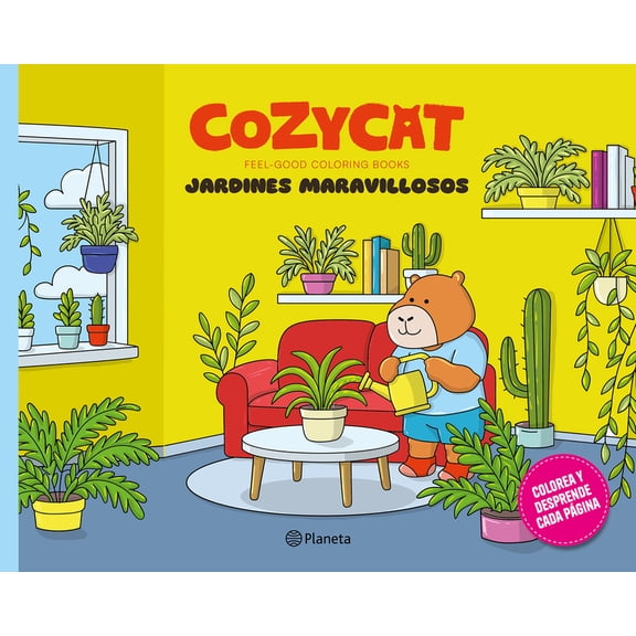 Feel-Good Coloring Books Cozy Cat 5. Jardines Maravillosos: Libro de Actividades / Cozy Cat 5. Wonderful Gardens: Activity Book, (Paperback)