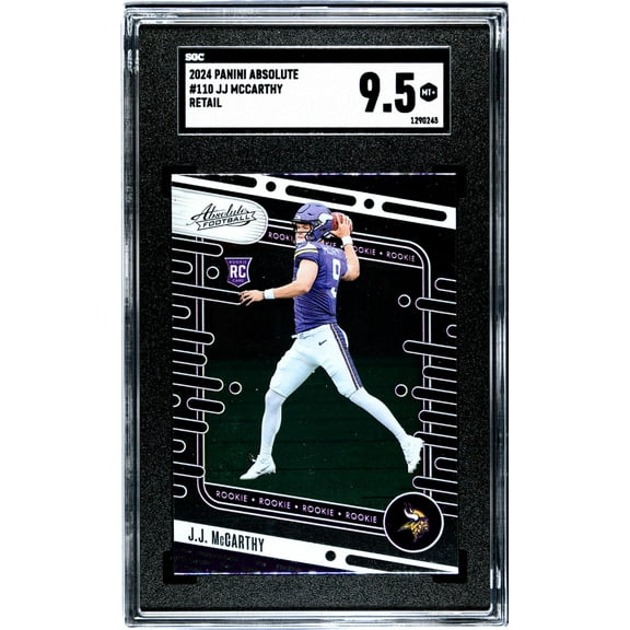 2024 Panini Absolute Football Retail JJ McCarthy #110 RC SGC 9.5