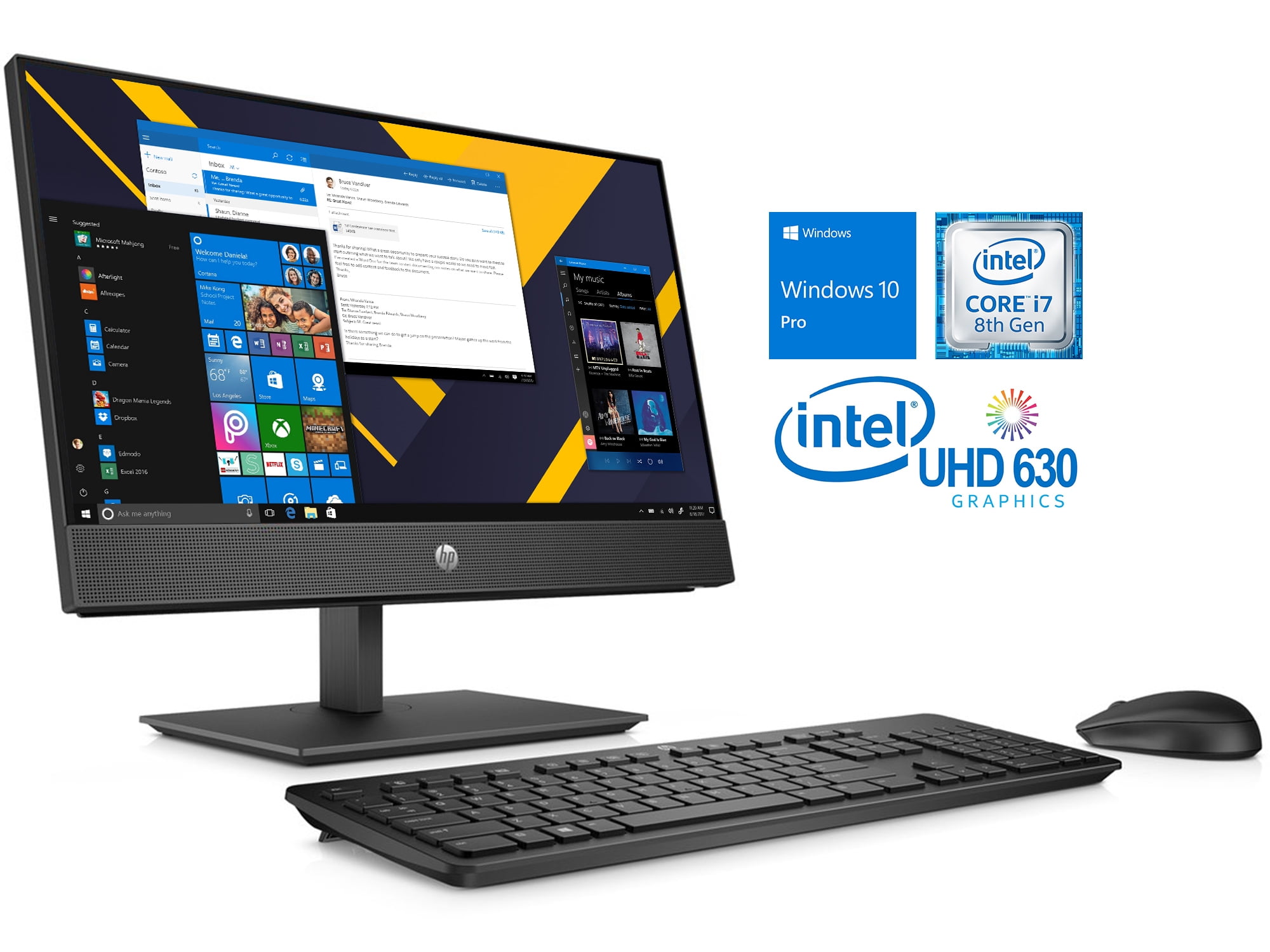 HP ProOne 600 G4 All-in-One, 21.5" IPS FHD Display, Intel 6-Core i7 ...