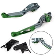 thumbnail image 1 of Adjustable Extendable Brake & Clutch Lever for Speed Triple R 1200 Scrambler Green, 1 of 10