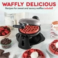 thumbnail image 5 of Dash Flip Belgian Waffle Maker – 1” Thick Waffle Mold, Nonstick Waffle Iron with Quick Heat-Up, Surface - Rotating Belgian Waffle Maker for Kids and Families, Just Add Batter, Black, 5 of 5