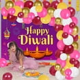 thumbnail image 2 of Happy Diwali Party Decoration with Balloon Arch Kit and Happy Diwali Backdrop for India Diwali Festival Party for Adult Kids Home Living Room Decoration, 2 of 7