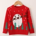 thumbnail image 5 of Sudadera navideña para niños, ropa para niños, camisa de manga larga, suéter de punto, cárdigan, disfraz navideño, mono de nieve para bebés pequeños, tops de ciervos para primavera,, 5 of 5
