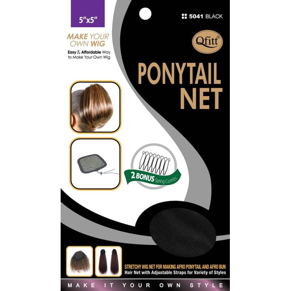 Qfitt Pony Tail Net #5041 Black