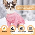 thumbnail image 4 of CUITING Dog Sweaters for Small Dogs Fall Winter Dog Clothes Female Fleece Puppy Sweaters Warm Thick Outfit Pet Small Dog Sweater for Boy Girl Dogs XXL, 4 of 6