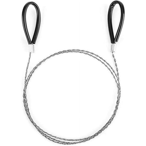 Alambre de acero de emergencia, alambre de emergencia, alambre de acero Sierra de desplazamiento Cable de cuerda de alambre de viaje Alambre de supervivencia, para cortar madera hueso caucho plástico