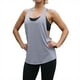 thumbnail image 1 of Chaleco deportivo sin mangas con cuello bajo en forma de T para mujer: top deportivo holgado de secado rápido y absorción del sudor, 1 of 5