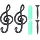thumbnail image 1 of 2pcs Musical Note Hooks Vintage Wall Hooks Decorative Hooks Wall Hanger Hook, 1 of 2