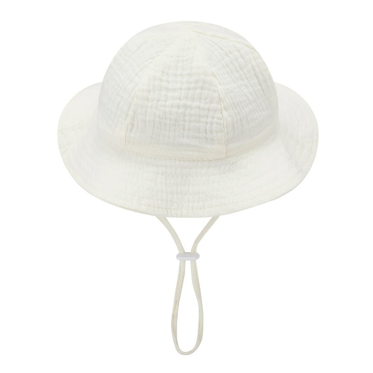 Baby Boy Girl Sun Hats Summer Baby UPF 50+ Beach Hats Infant Sun Hat Sun  Protection Wide Brim Bucket Hat 0-12 Months - Walmart.com