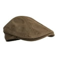 thumbnail image 1 of Hat Spring and Summer Literary Beret British Retro Peaked Cap Octagonal Flat Cap Coffee, 1 of 8