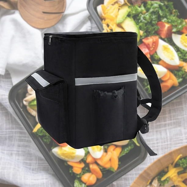 Bolsa termica de entrega de alimentos mochila de entrega bolsa termica con multiples bolsillos bolsa termica aislada para festivales exteriores Sunnimix mochilas de entrega Walmart en linea