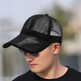 thumbnail image 4 of unbranded UV Protection Sports Hats Sunproof Mesh Hats Golfs Hats for Men Women (Black), 4 of 8