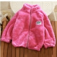 thumbnail image 4 of GERsome Boys Girls Sherpa Fleece Coats Long Sleeve Full Zip Kids Jacket, 4 of 4
