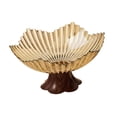 thumbnail image 3 of Bandeja para frutas y aperitivos con pedestal, práctica, elegante y multiusos, decoración para el hogar, centro de mesa, cocina, cumpleaños, hogar. Oro claro, 3 of 8