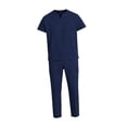 thumbnail image 1 of Conjunto de uniforme médico moderno con pantalón suave con cordón ajustable para peluquería canina, spa y salón de belleza. XXL, 1 of 8