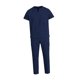 thumbnail image 1 of Conjunto de uniforme quirúrgico de enfermería, moderno, con cuello en V y manga corta, para cosmetología y atención médica. XXL, 1 of 8