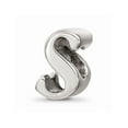 thumbnail image 1 of 925 Sterling Silver Reflections Letter S Script Bead; for Adults and Teens; for Women and Men, 1 of 1