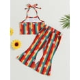 thumbnail image 4 of Bagilaanoe 2pcs Toddler Baby Girl Long Pants Set Floral Sleeveless Crop Tops + Flare Trousers 12M 18M 24M 3T 4T 5T Kids Casual Outfits, 4 of 8