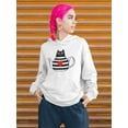 thumbnail image 2 of Black Cat In Teapot. Hoodie Women -Image by Shutterstock, Female Medium, 2 of 4