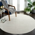thumbnail image 2 of SAFAVIEH Whisper Zoe Solid Area Rug, Ivory, 5'3" x 5'3" Round, 2 of 11