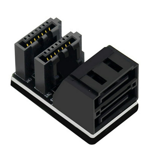 Ángulo Ascendente SATA 7PIN Adapter 2 Converter Adaptador Angled Con Escritorio Placa Base para